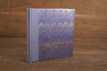 Preview: Marmoriertes Fotoalbum mit hellen Seiten